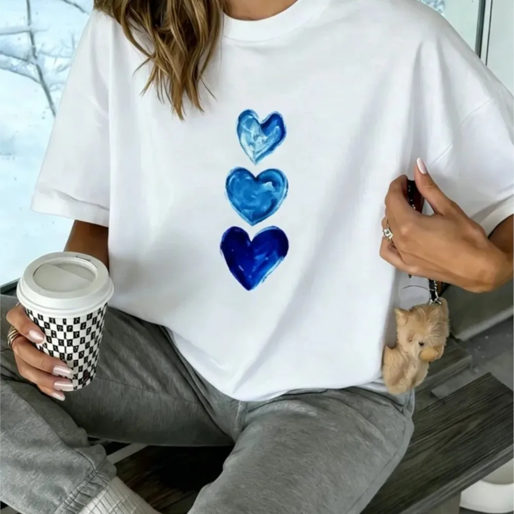 2026 Summer Fashion Short Sleeve Tops All-match Trendy Casual Comfortable Printed All-match Women's T-shirts Round Neck T Shirt
2026 Summer Fashion Short Sleeve Tops All-match Trendy Casual Comfortable Printed All-match Women's T-shirts Round Neck T Shirt