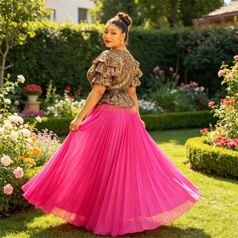 Elegant African Dresses for Women Sequin Evening Party Dress Plus Size Kaftan Turkey Caftan Wedding Gown Ankara Dashiki Vestidos
Elegant African Dresses for Women Sequin Evening Party Dress Plus Size Kaftan Turkey Caftan Wedding Gown Ankara Dashiki Vestidos