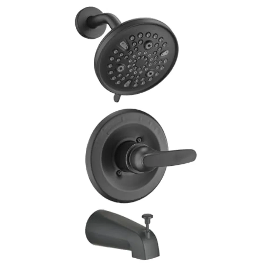 9-Setting Shower Faucet Trim Kit Compatible with Delta 13/14 Series High Pressure 5.5" Round Rain Shower Headand Tub Handle Set
9-Setting Shower Faucet Trim Kit Compatible with Delta 13/14 Series High Pressure 5.5" Round Rain Shower Headand Tub Handle Set