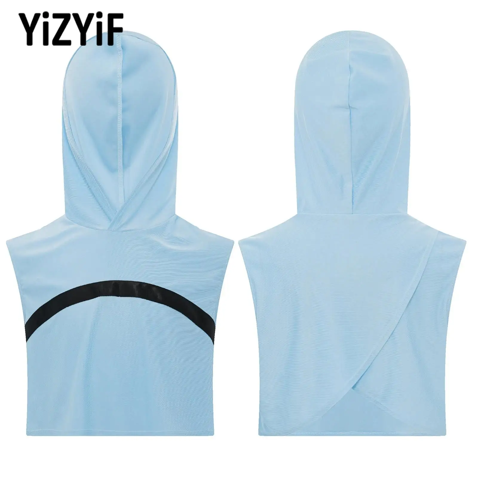 Children Girls Fashion Hooded Sports Crop Top Sleeveless Wrap Back Vest Quick-Drying Athletic Shirt for Yoga Gym Running Workout
Children Girls Fashion Hooded Sports Crop Top Sleeveless Wrap Back Vest Quick-Drying Athletic Shirt for Yoga Gym Running Workout