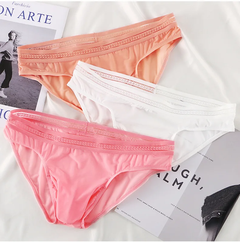 Summer Men's Ice Silk Briefs Ultra-thin Quick Dry High Elastic Lace Waistband Panties Sexy Seamless Breathable Bikini Underwear
Summer Men's Ice Silk Briefs Ultra-thin Quick Dry High Elastic Lace Waistband Panties Sexy Seamless Breathable Bikini Underwear