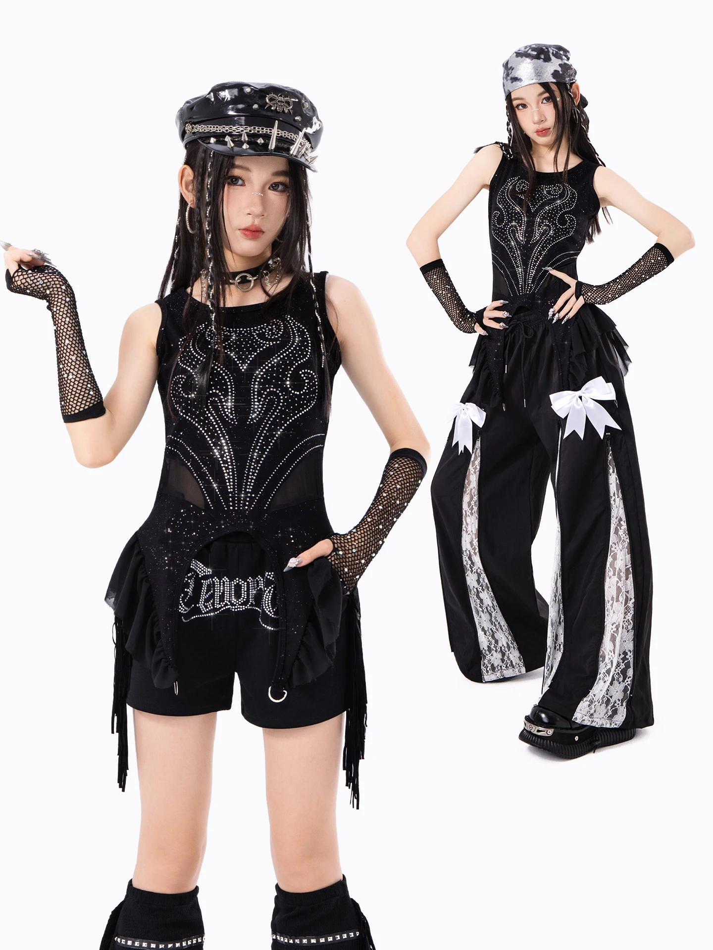 2026 Modern Hip Hop Dance Costumes For Girls Cool Street Dance Clothing Kids Shin Tops Loose Pants Jazz Dance Outfits DQS23231
2026 Modern Hip Hop Dance Costumes For Girls Cool Street Dance Clothing Kids Shin Tops Loose Pants Jazz Dance Outfits DQS23231