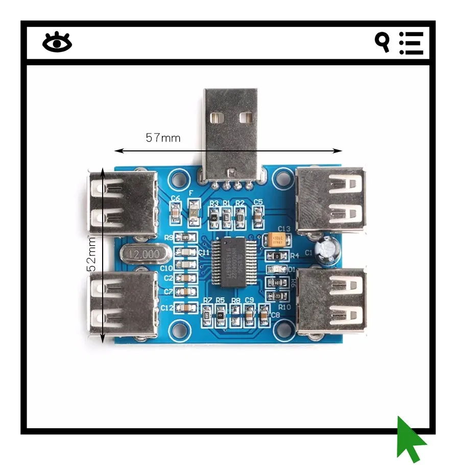 USB-хаб USB2.0, 2 шт., 4-портовый контроллер, модуль расширения USB2.0
USB-хаб USB2.0, 2 шт., 4-портовый контроллер, модуль расширения USB2.0