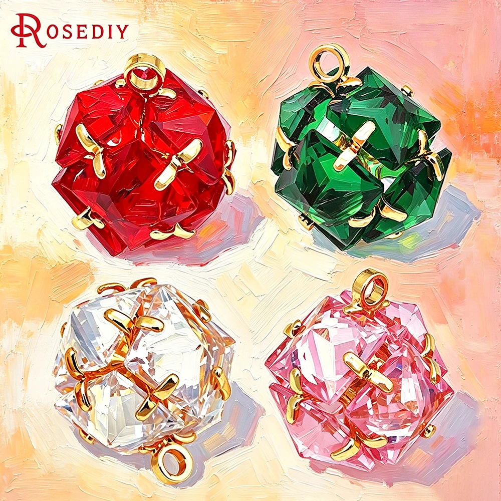 18K Gold Color Brass and Zircon Flower Ball Charms Pendants Jewelry Making Necklace Earrings Diy Accessories
18K Gold Color Brass and Zircon Flower Ball Charms Pendants Jewelry Making Necklace Earrings Diy Accessories