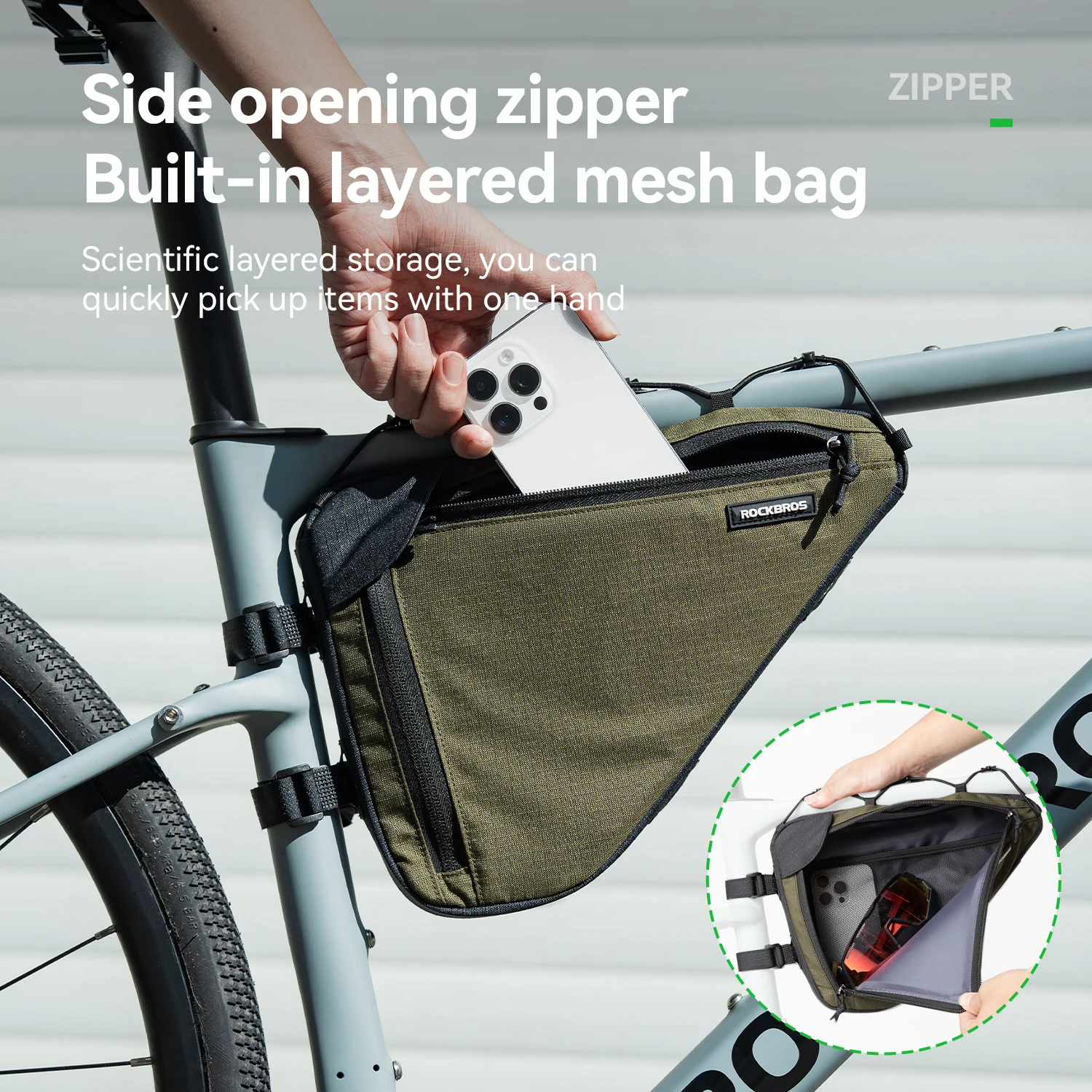 ROCKBROS Large Capacity 1.5L Bicycle Triangle Bag Bicycle Frame Bag Abrasion Resistant Travel Organizer Bike Portable Tube Bag
ROCKBROS Large Capacity 1.5L Bicycle Triangle Bag Bicycle Frame Bag Abrasion Resistant Travel Organizer Bike Portable Tube Bag
