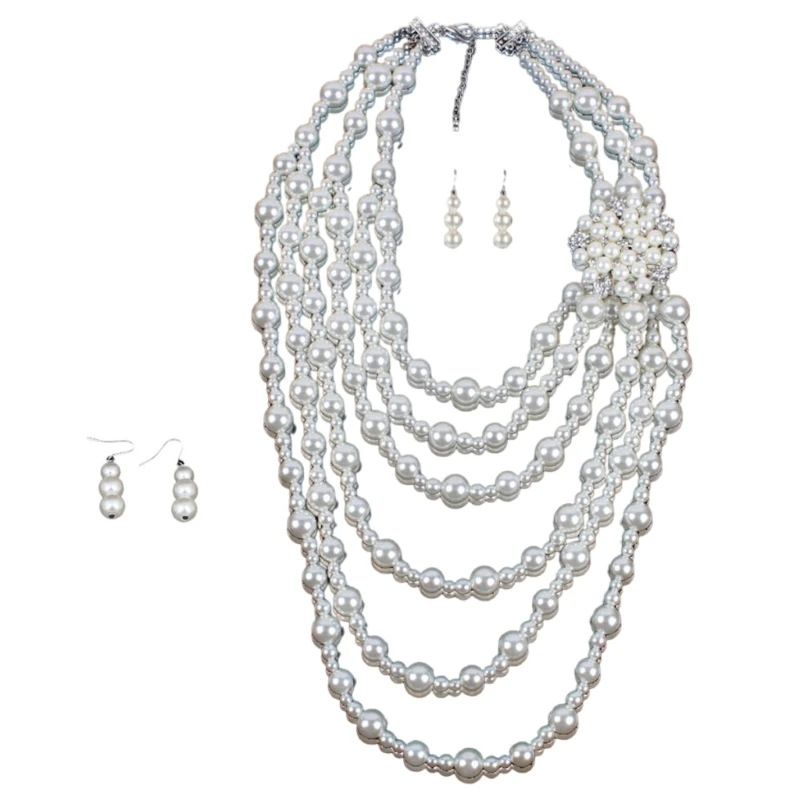 Statement Jewelry Set Long Chain Necklace and Pendant Earrings Birdal Jewelry Set Perfect for Weddings and Parties
Statement Jewelry Set Long Chain Necklace and Pendant Earrings Birdal Jewelry Set Perfect for Weddings and Parties