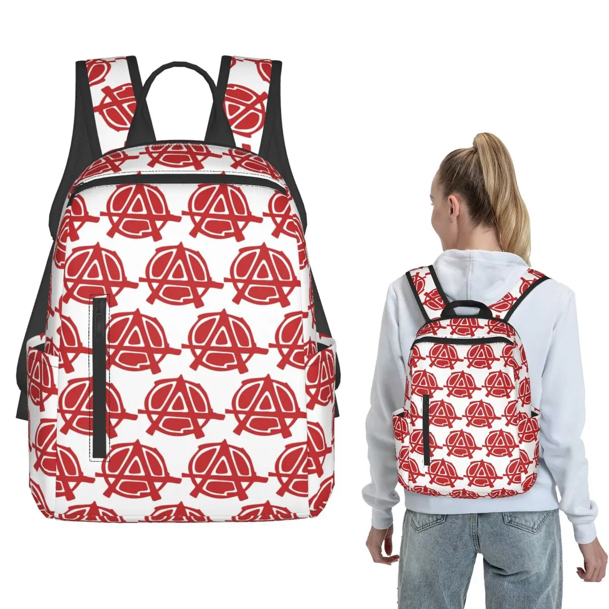 Anarchy Creative Backpack Large Capacity Children BookBag School Bag Shoulder Bags for Men Women
Anarchy Creative Backpack Large Capacity Children BookBag School Bag Shoulder Bags for Men Women