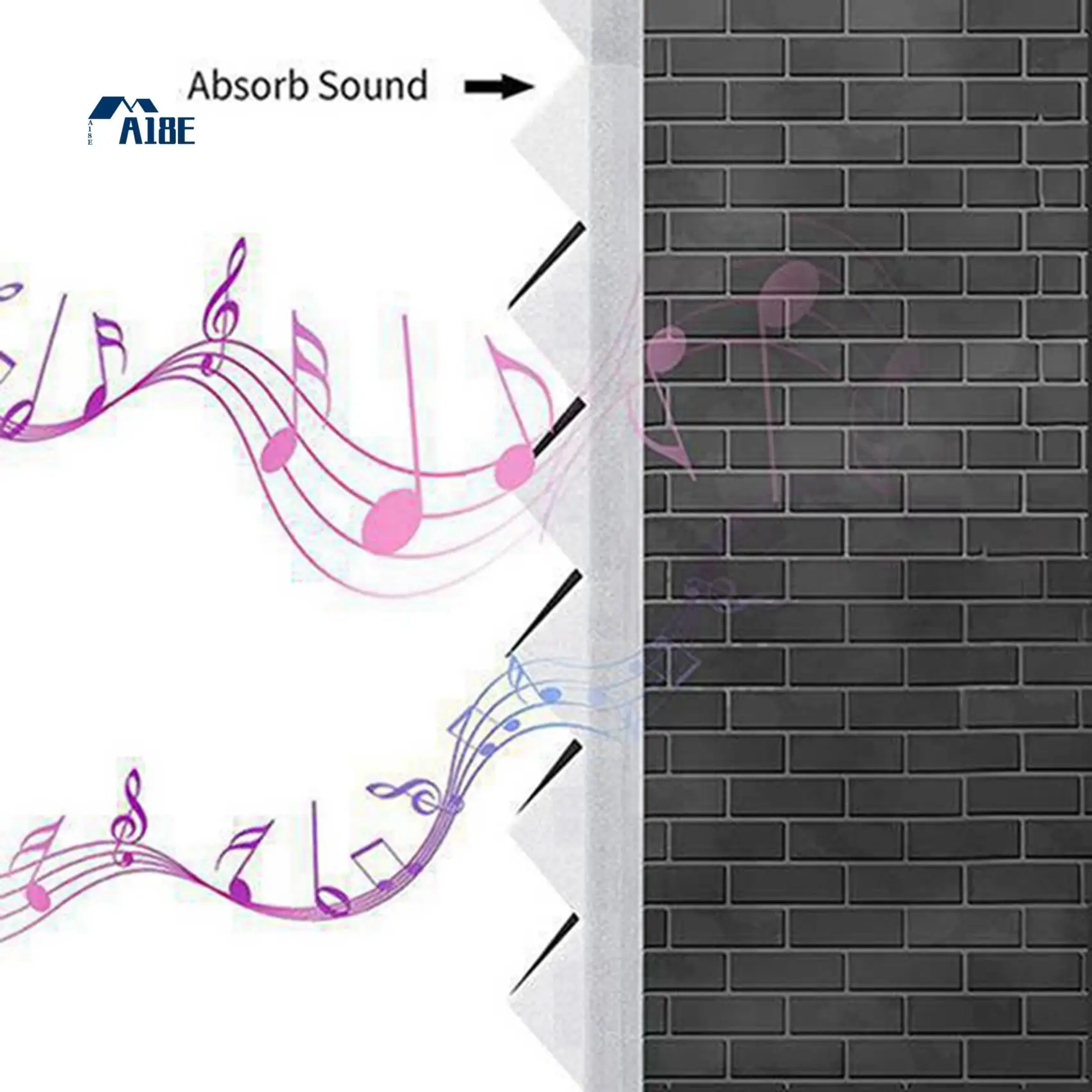 A18E-24Pcs Acoustic Foam Board,Studio Wedge Tile,Acoustic Foam Soundproof Pyramid Studio Treatment Wall Panel,Etc,2.5X30x30cm
A18E-24Pcs Acoustic Foam Board,Studio Wedge Tile,Acoustic Foam Soundproof Pyramid Studio Treatment Wall Panel,Etc,2.5X30x30cm