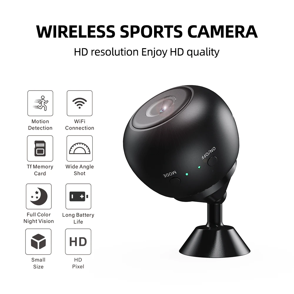 A10 Mini Camera WiFi Wireless Monitoring Security Protection Remote Monitor Camcorders Video Surveillance Smart Home A9 Update
A10 Mini Camera WiFi Wireless Monitoring Security Protection Remote Monitor Camcorders Video Surveillance Smart Home A9 Update
