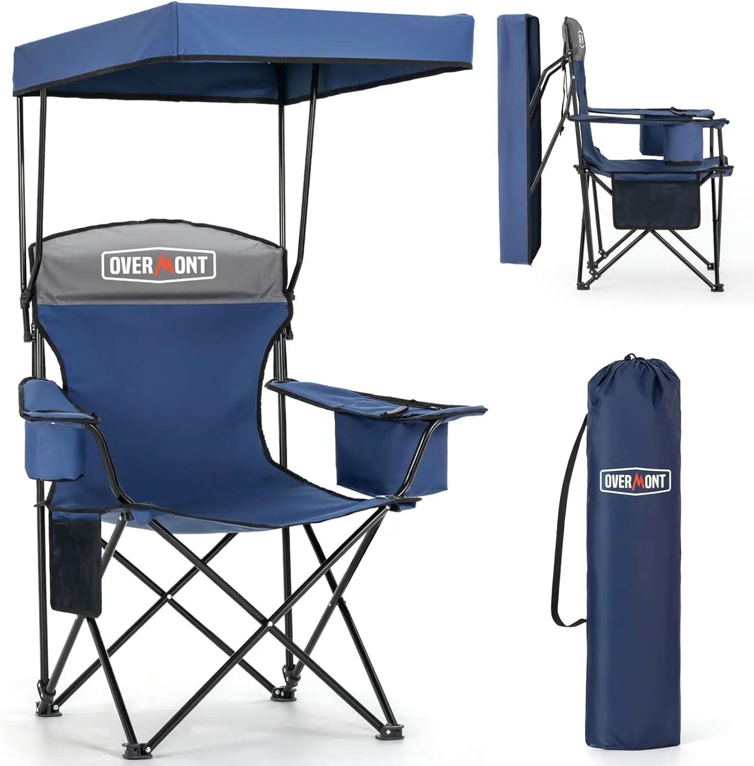 Beach Chair with Canopy Shade and Cooler - 330lbs Oversized Folding Camping Chair with Umbrella, Cup Holder, Cool Bag for
Beach Chair with Canopy Shade and Cooler - 330lbs Oversized Folding Camping Chair with Umbrella, Cup Holder, Cool Bag for