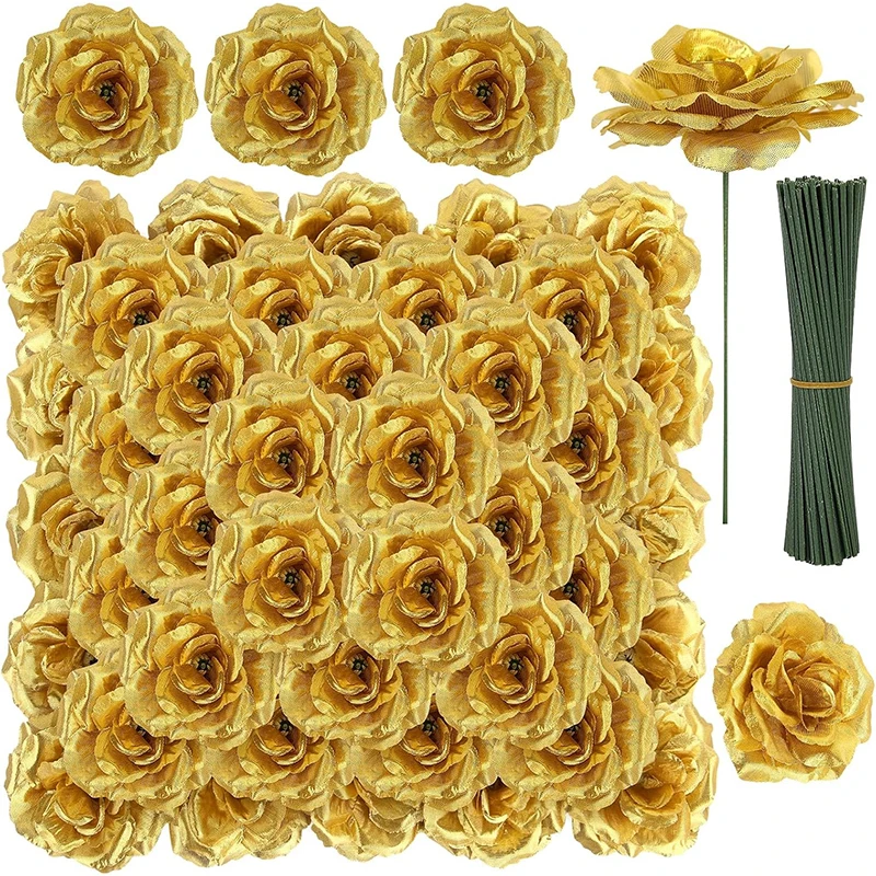 5/10/20Pcs 8cm Gold Blossom Silk Rose Artificial Flower Heads for Home Room Wedding Valentine's Day Decorations Fake Flowers
5/10/20Pcs 8cm Gold Blossom Silk Rose Artificial Flower Heads for Home Room Wedding Valentine's Day Decorations Fake Flowers