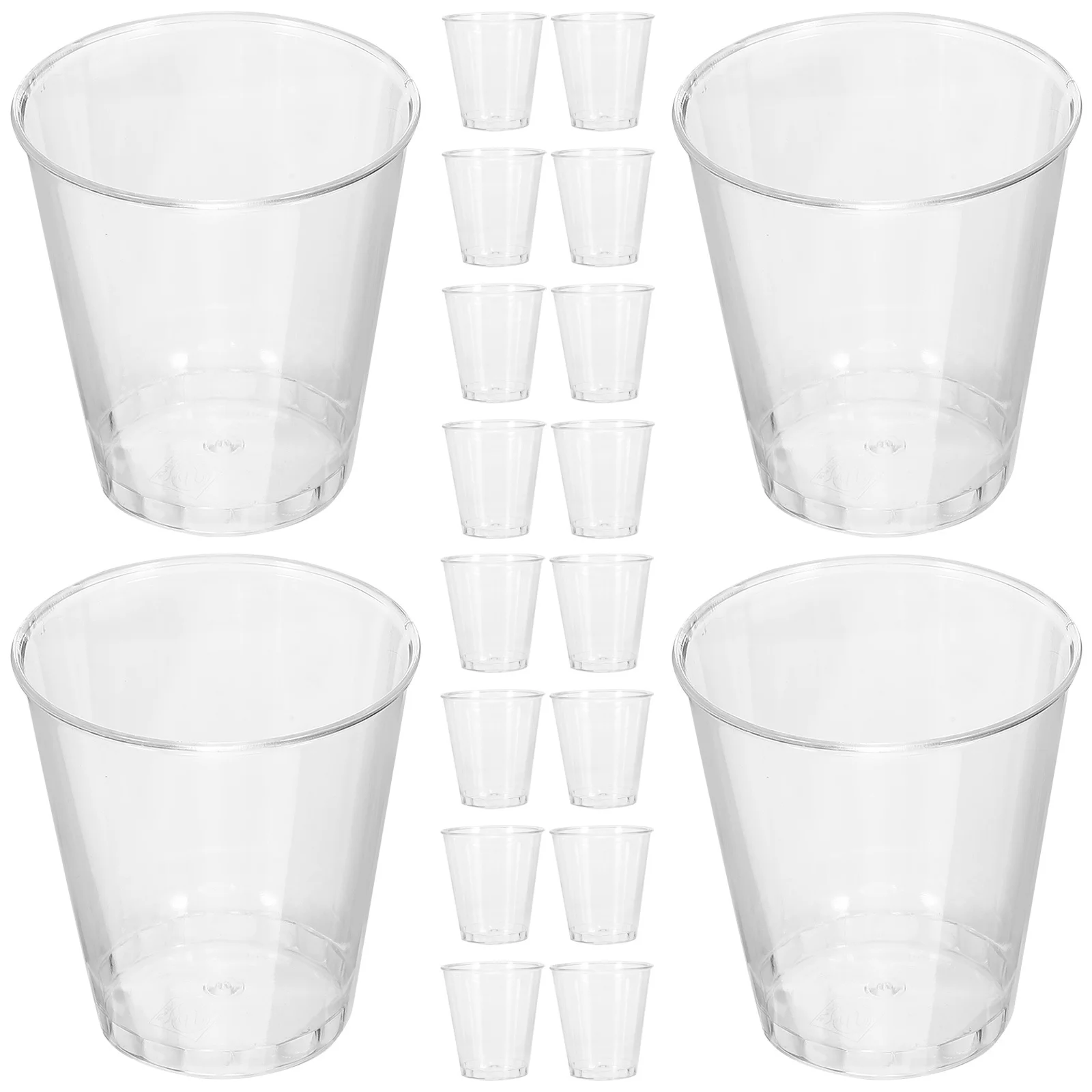 100Pcs Disposable Hard Plastic Clear Drinking Cups Party Cups for Juice Wine Beverage Festival Bar Wedding Banquet 
100Pcs Disposable Hard Plastic Clear Drinking Cups Party Cups for Juice Wine Beverage Festival Bar Wedding Banquet