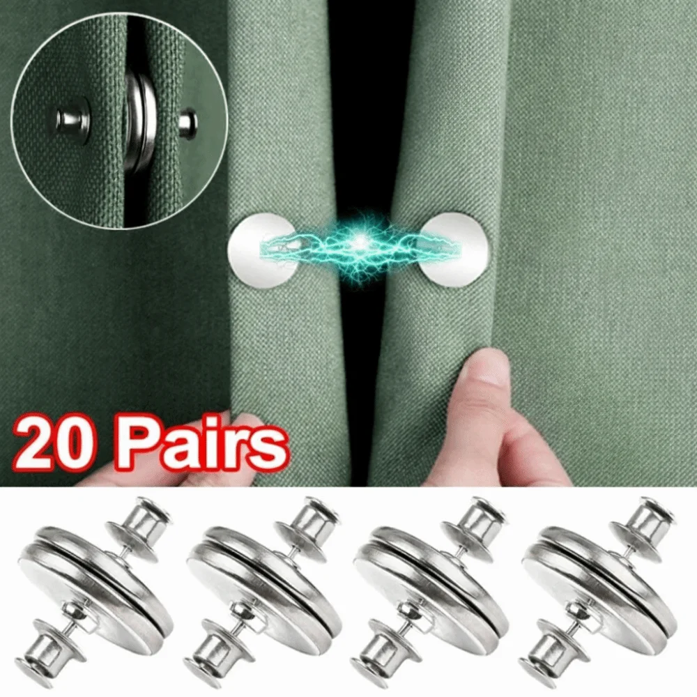 Metal Material Magnetic Curtain Button Holder Lightproof Design Detachable Feature Magnetic Curtain Buckle Adjustment Function
Metal Material Magnetic Curtain Button Holder Lightproof Design Detachable Feature Magnetic Curtain Buckle Adjustment Function