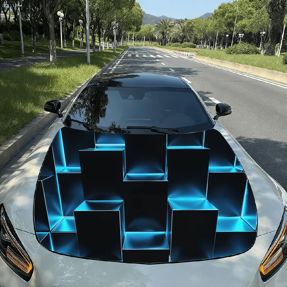 Черно-синий фон с узором кубиков, наклейка на капот автомобиля, виниловая наклейка премиум-класса для автомобильной промышленности, прочная виниловая пленка из ПВХ f
Черно-синий фон с узором кубиков, наклейка на капот автомобиля, виниловая наклейка премиум-класса для автомобильной промышленности, прочная виниловая пленка из ПВХ f