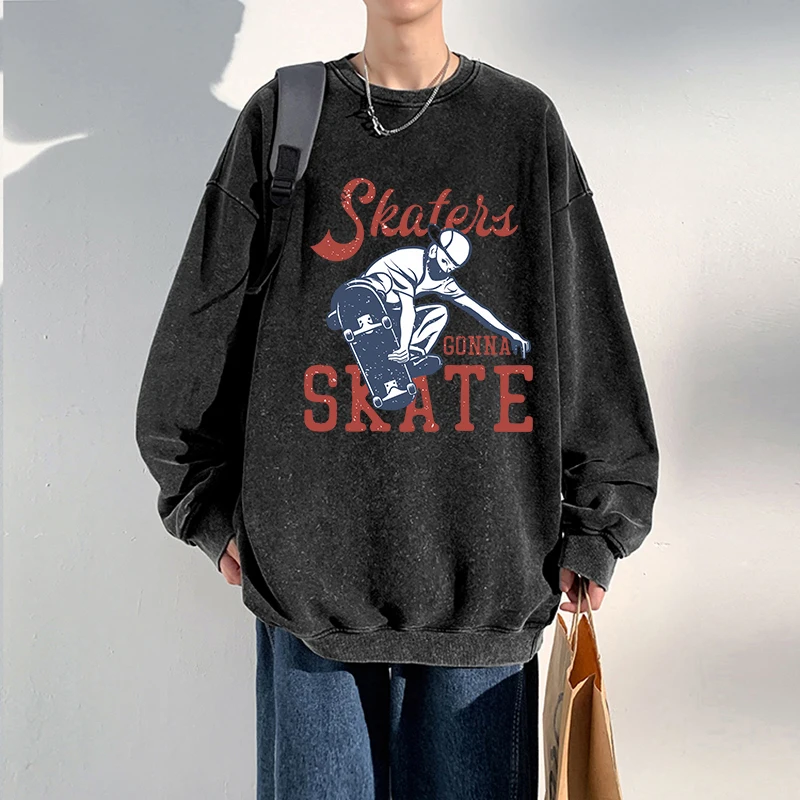 Oversize Men Washed Sweatshirt Always Prepared Gonna To Skate Printed Hoodies Autumn Warm Cotton Pullover Vintage Couple Clothes
Oversize Men Washed Sweatshirt Always Prepared Gonna To Skate Printed Hoodies Autumn Warm Cotton Pullover Vintage Couple Clothes