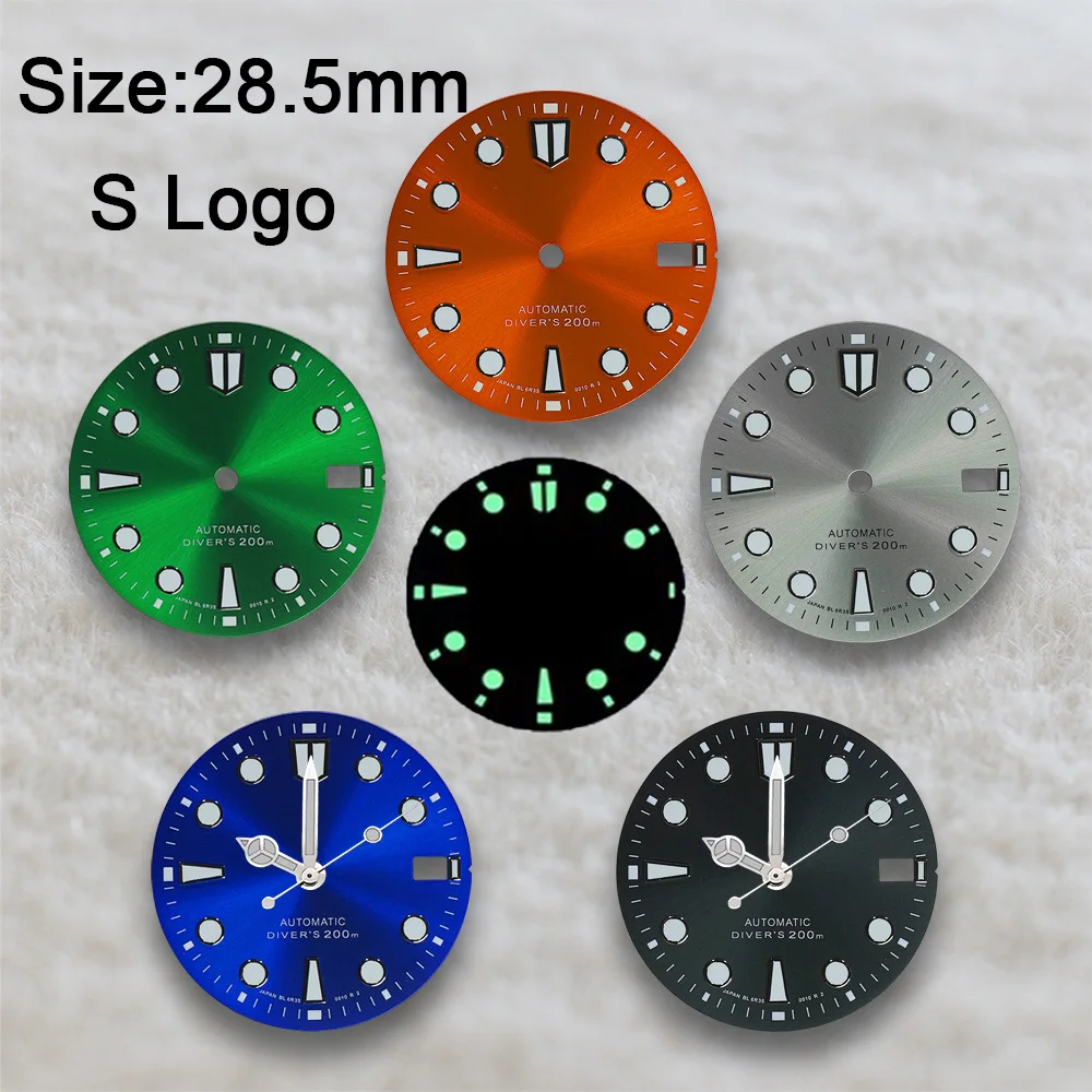 NH35/NH36/4R 28.5mm S-Design Radiant Diver Dial - C3 Green Luminous Mod Part for Watch Custom Accessories
NH35/NH36/4R 28.5mm S-Design Radiant Diver Dial - C3 Green Luminous Mod Part for Watch Custom Accessories