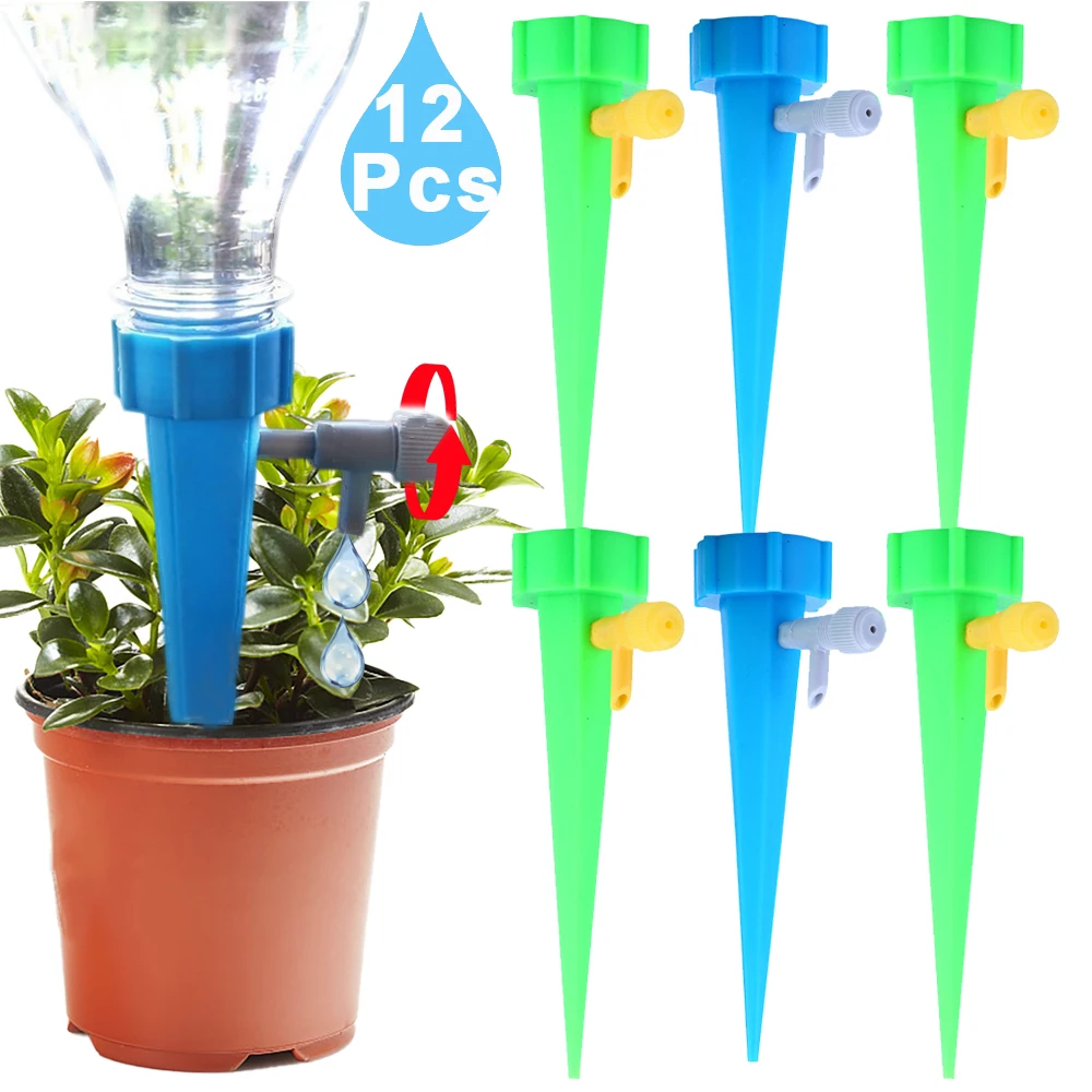 12/1Pcs Self-Watering Kits Automatic Watering Device Adjustable Drip Irrigation System For Flower Plant Garden Watering Supplies
12/1Pcs Self-Watering Kits Automatic Watering Device Adjustable Drip Irrigation System For Flower Plant Garden Watering Supplies