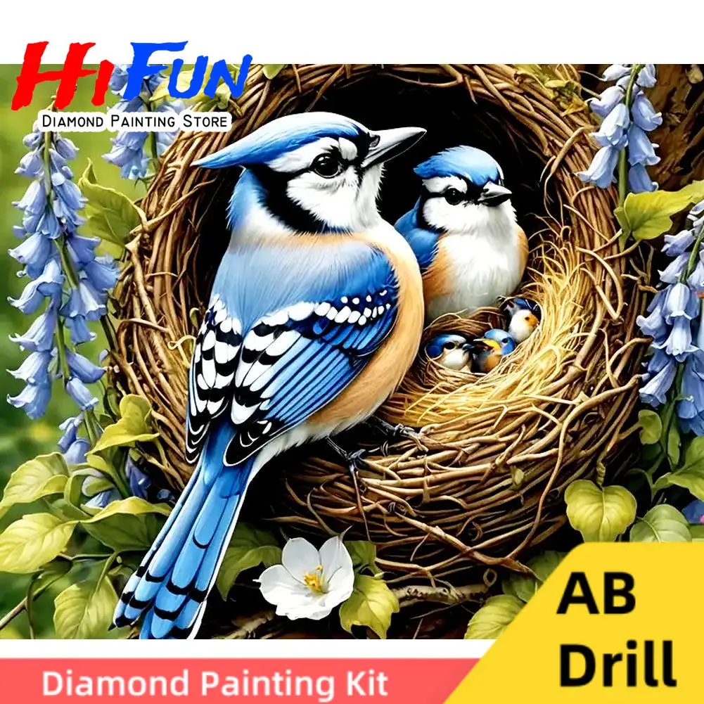 Blue Jay 5d AB Drill Full Diamond Painting Art Blossom Tree Branch with Bird Spring Landscape Nursery Art Cross Stitch Decor
Blue Jay 5d AB Drill Full Diamond Painting Art Blossom Tree Branch with Bird Spring Landscape Nursery Art Cross Stitch Decor