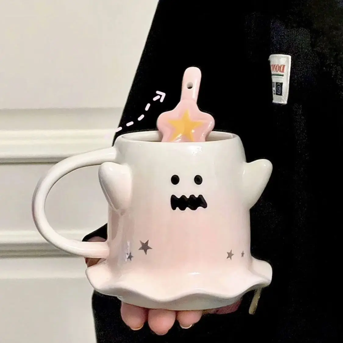Creative Halloween funny ceramic mug for girls, couple water cup, cute friend, best friend gift, high beauty home coffee cup
Creative Halloween funny ceramic mug for girls, couple water cup, cute friend, best friend gift, high beauty home coffee cup