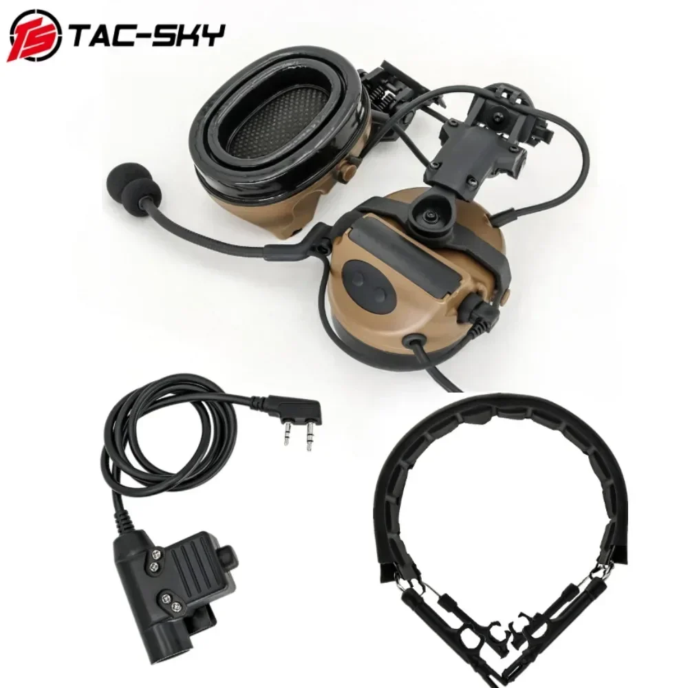 TS TAC-SKY COMTA II ARCRail Mount Headset with U94 PTT and Comta Headband, C2 Noise Canceling Pickup Tactical Headset
TS TAC-SKY COMTA II ARCRail Mount Headset with U94 PTT and Comta Headband, C2 Noise Canceling Pickup Tactical Headset