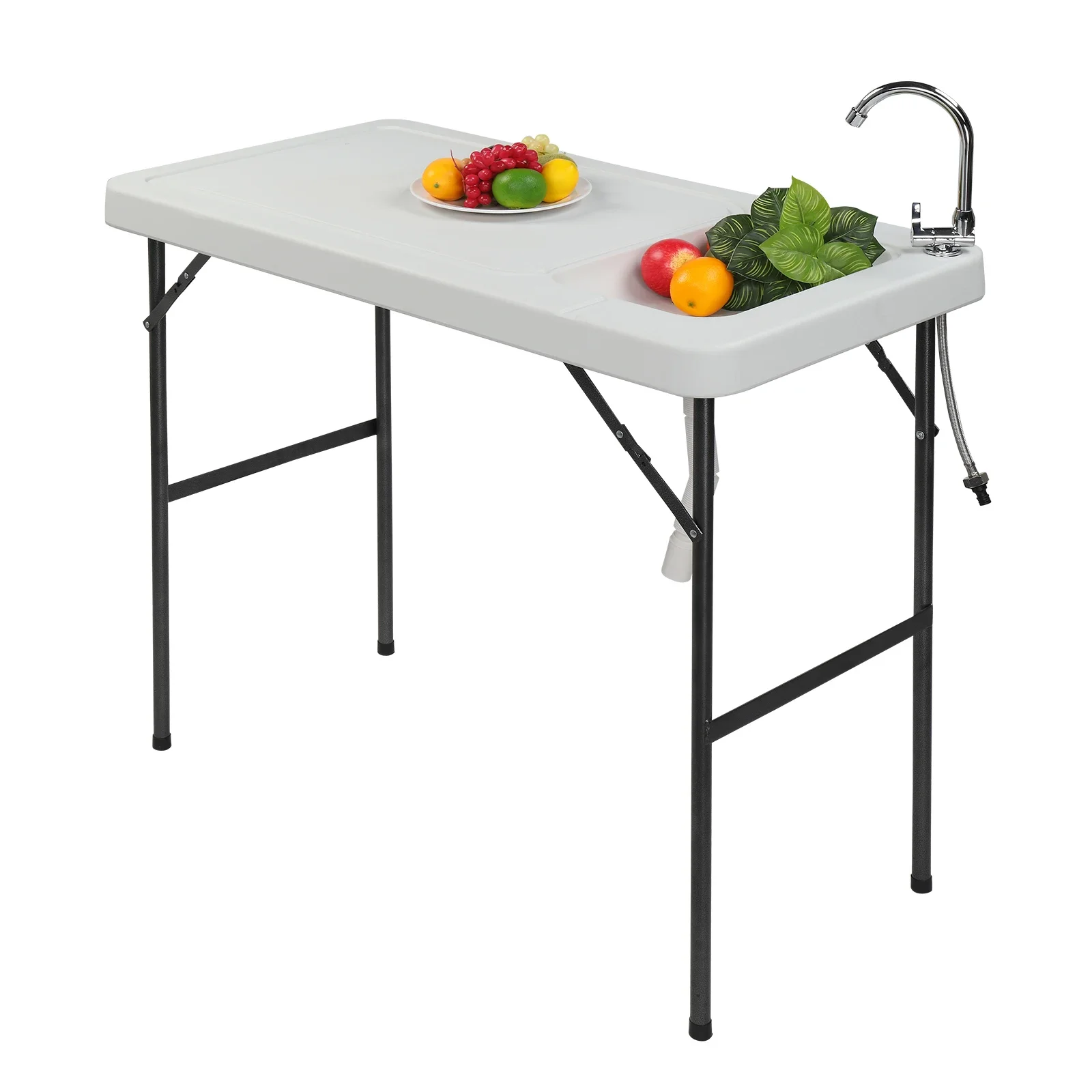 Folding and Portable Fish Fillet &Hunting & Cutting Table with built-in Sink & Faucet,easy-to-clean tabletop,for picnics,camping
Folding and Portable Fish Fillet &Hunting & Cutting Table with built-in Sink & Faucet,easy-to-clean tabletop,for picnics,camping