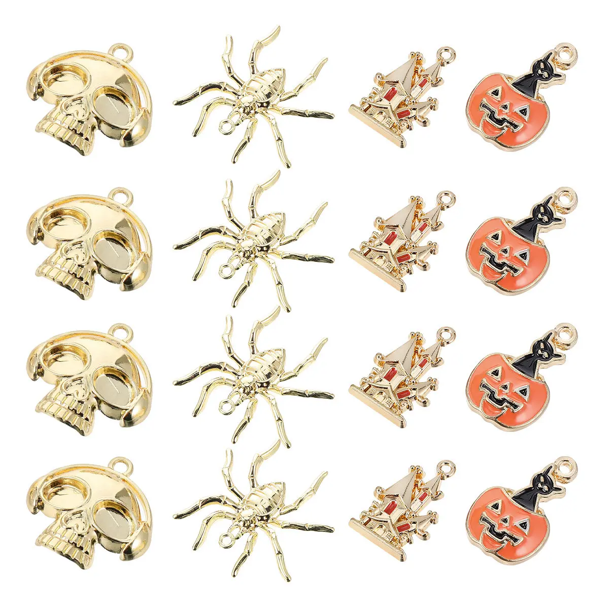 20Pcs Halloween Pendants Alloy DIY Jewelry Accessories Necklace Earring Hanging Ornaments for Holiday Party Decor Craft
20Pcs Halloween Pendants Alloy DIY Jewelry Accessories Necklace Earring Hanging Ornaments for Holiday Party Decor Craft