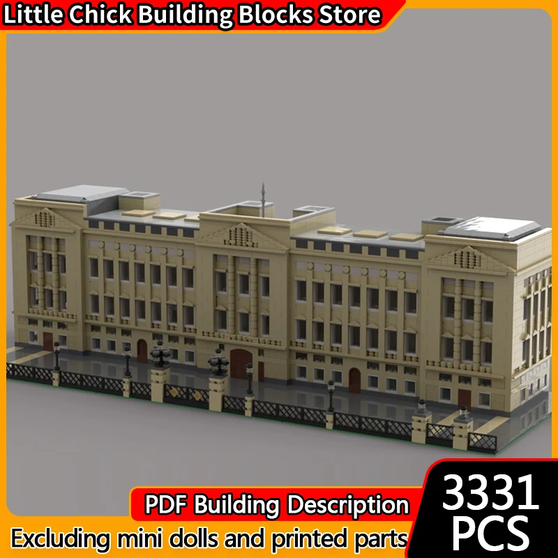 Модель City Street View MOC, строительные кирпичи, Buckingham Palace, модульная технология, детские праздничные подарки, сборные игрушки, костюм
Модель City Street View MOC, строительные кирпичи, Buckingham Palace, модульная технология, детские праздничные подарки, сборные игрушки, костюм