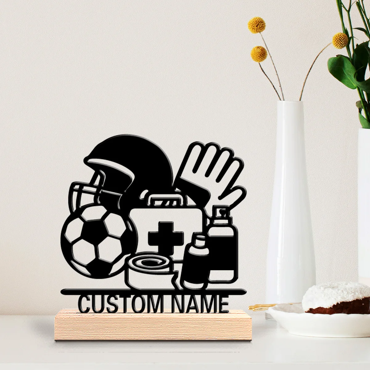 1pc Cute Personalized Custom Sports Medicine Metal Statues Modern Wooden Base Desk Sculpture for Nature Lovers Cabin Office
1pc Cute Personalized Custom Sports Medicine Metal Statues Modern Wooden Base Desk Sculpture for Nature Lovers Cabin Office