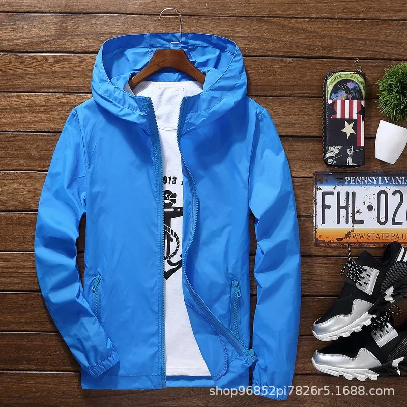 New Men's Fashionable Sunscreen Breathable Quick Drying Zipper Windbreaker Sportswear for Daily Outdoor Leisure
New Men's Fashionable Sunscreen Breathable Quick Drying Zipper Windbreaker Sportswear for Daily Outdoor Leisure