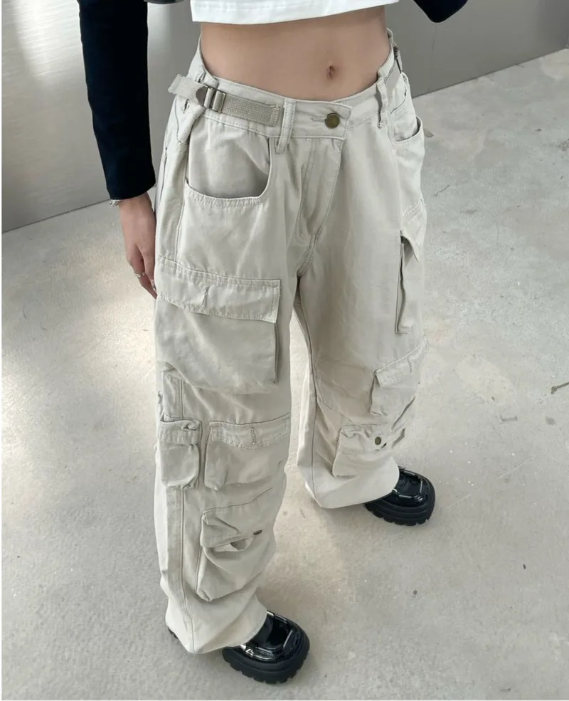 Y2k Grunge Hip Hop Street Wear Style Multi Pocket Overalls Women's High Street Trendch Ins Wide Leg Baggy High Waist Trousers
Y2k Grunge Hip Hop Street Wear Style Multi Pocket Overalls Women's High Street Trendch Ins Wide Leg Baggy High Waist Trousers
