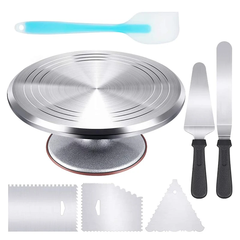 Baking Supplies Cake Turntable Rotary Stand Cake Decoration Tool Set with Ice Skates
Baking Supplies Cake Turntable Rotary Stand Cake Decoration Tool Set with Ice Skates