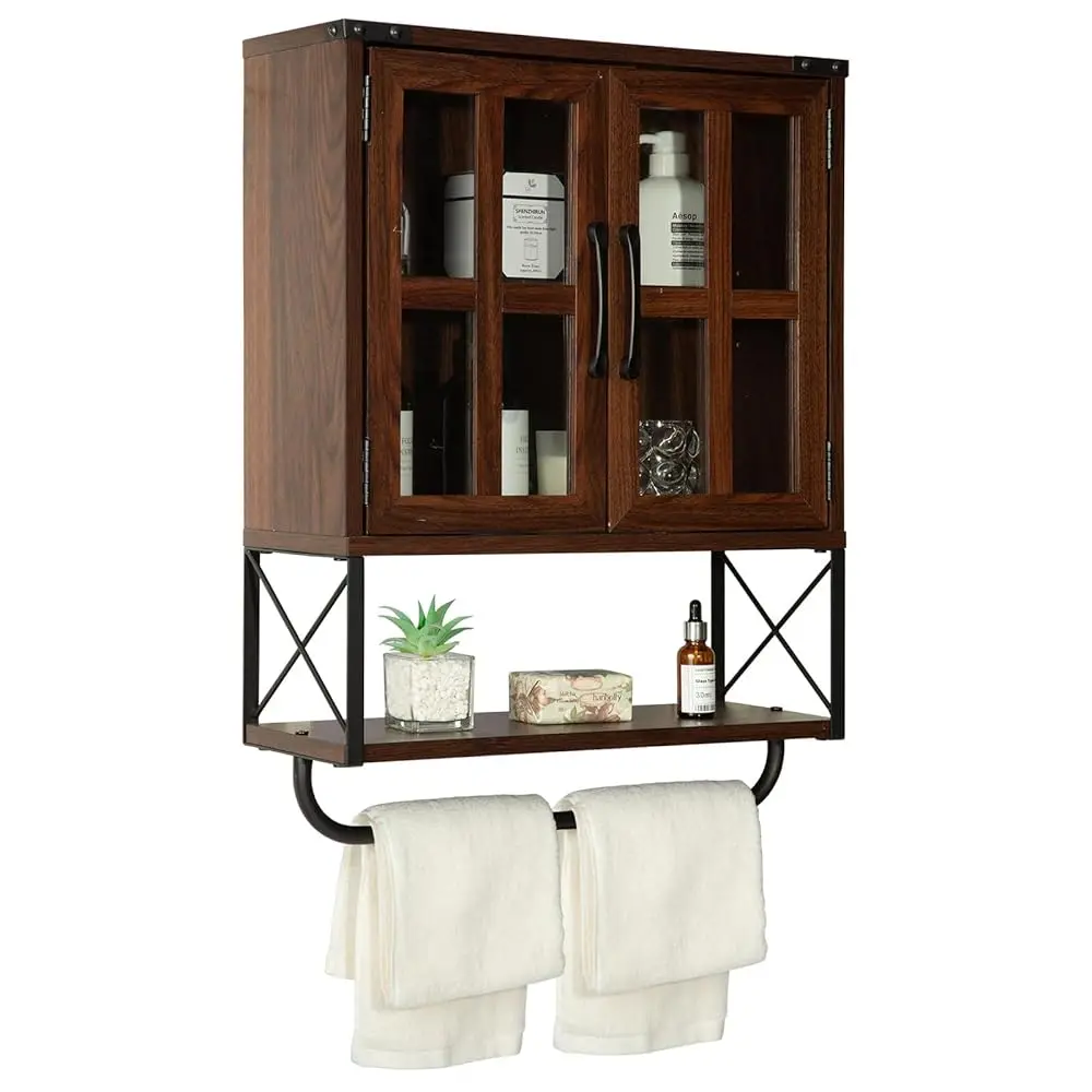 Farmhouse Medicine Cabinet With Cross Glass Doors, Wood Wall Storage Cabinet, 3-Tier Rustic Bathroom Cabinet With Adjustable
Farmhouse Medicine Cabinet With Cross Glass Doors, Wood Wall Storage Cabinet, 3-Tier Rustic Bathroom Cabinet With Adjustable