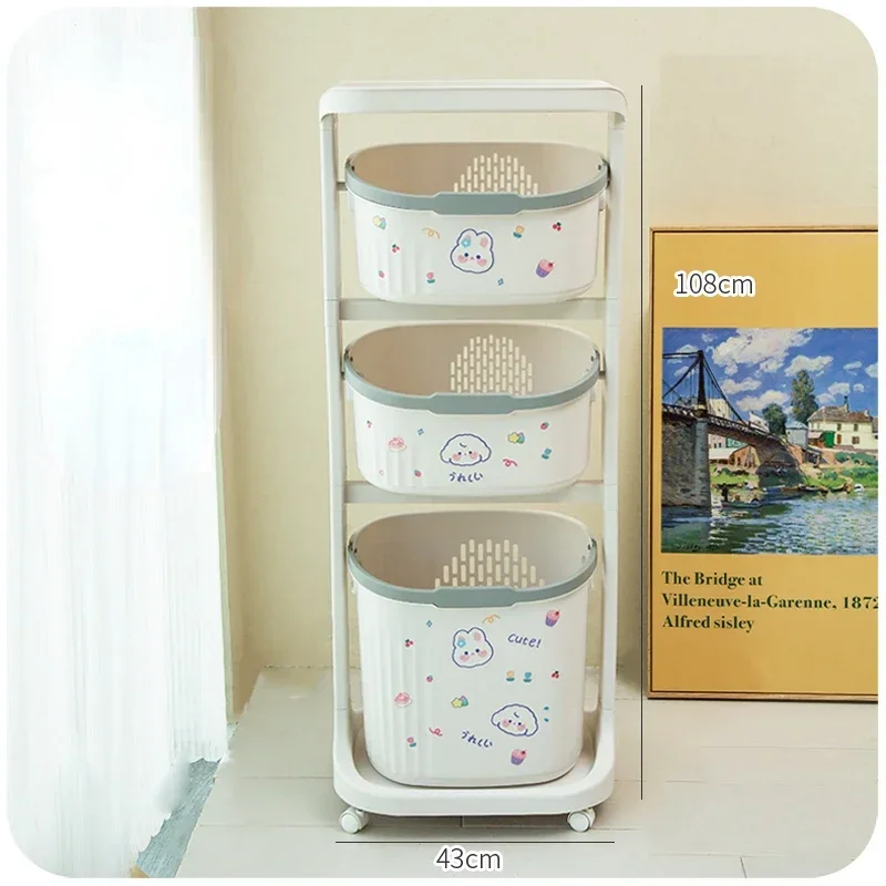 Large Capacity Bathroom Trolley: Multi-Layer Laundry Basket, Removable Storage Shelf, Toilet Organizer, Rolling Bathroom Cart
Large Capacity Bathroom Trolley: Multi-Layer Laundry Basket, Removable Storage Shelf, Toilet Organizer, Rolling Bathroom Cart