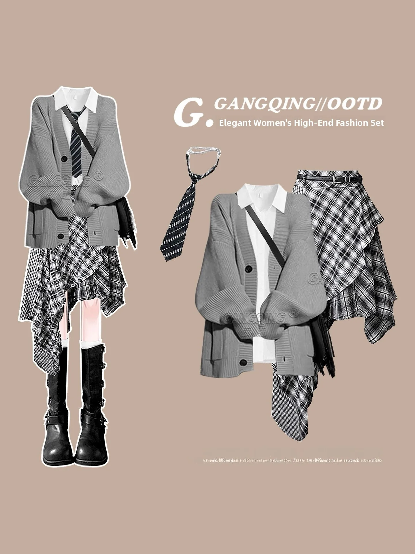 Early Autumn Miu Style College Fashion Sweater Dress Set Women's Short Skirt Ensemble 2025 New Arrival Casual Wear
Early Autumn Miu Style College Fashion Sweater Dress Set Women's Short Skirt Ensemble 2025 New Arrival Casual Wear