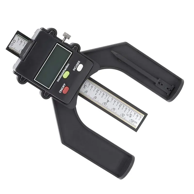 AT51-WR25 Mini For Woodworking Digital Height Gauge 3" Display Inches With Fractions Or Millimeters, Magnetic Base Foot