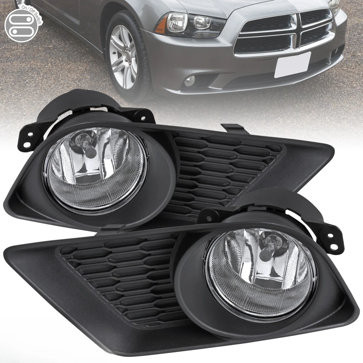 Fog Lights Fits 2011-2014 Dodge Charger Clear Bumper Lamps+Bulbs+Switch Kit
Fog Lights Fits 2011-2014 Dodge Charger Clear Bumper Lamps+Bulbs+Switch Kit