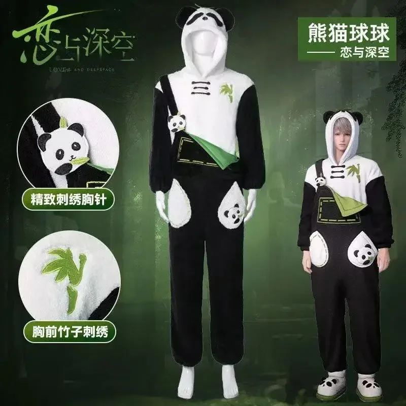 Love And Deepspace Xavier Game Cosplay Costume Seiya Rafayel Plush Pajamas Panda Uniform Christmas Party Outfits for Woman Man
Love And Deepspace Xavier Game Cosplay Costume Seiya Rafayel Plush Pajamas Panda Uniform Christmas Party Outfits for Woman Man