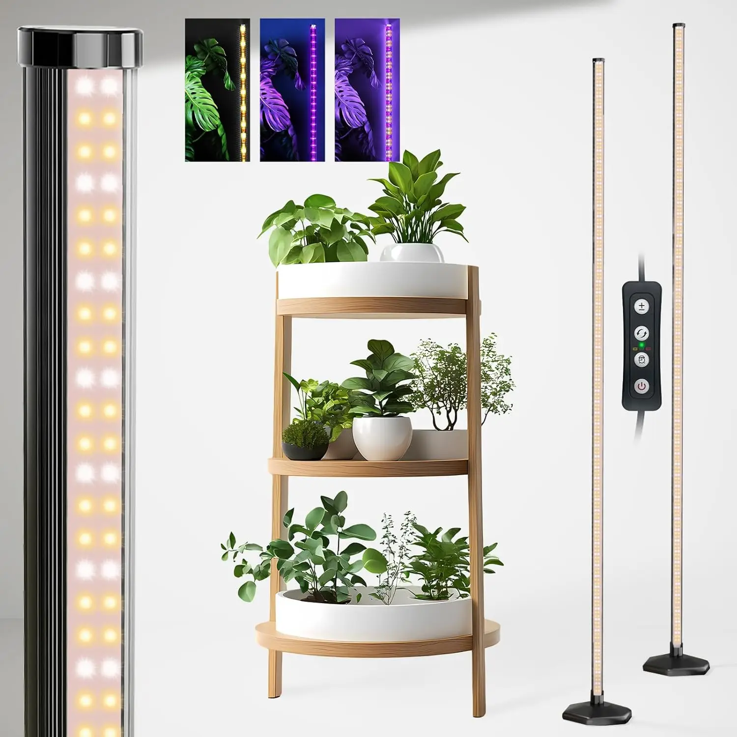2-Pack Indoor Plant Grow Lights with Timer, 384 LEDs Full Spectrum, 3 Modes & Dimmable for Wide Coverage
2-Pack Indoor Plant Grow Lights with Timer, 384 LEDs Full Spectrum, 3 Modes & Dimmable for Wide Coverage