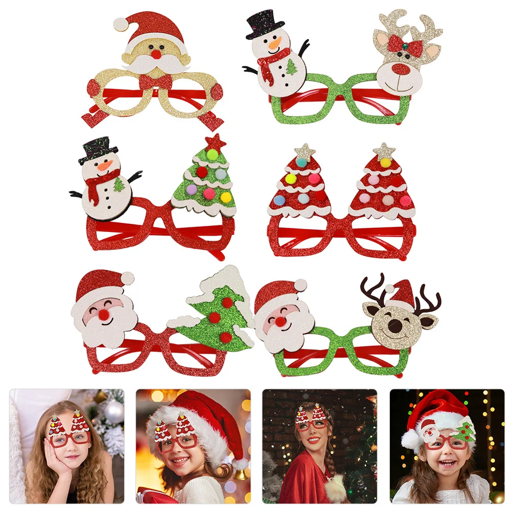6Pcs Funny Cartoon Glasses Christmas Photo Props Party Decoration Costume Eyewear Christmas Eyeglasses Party Eyeglasses
6Pcs Funny Cartoon Glasses Christmas Photo Props Party Decoration Costume Eyewear Christmas Eyeglasses Party Eyeglasses