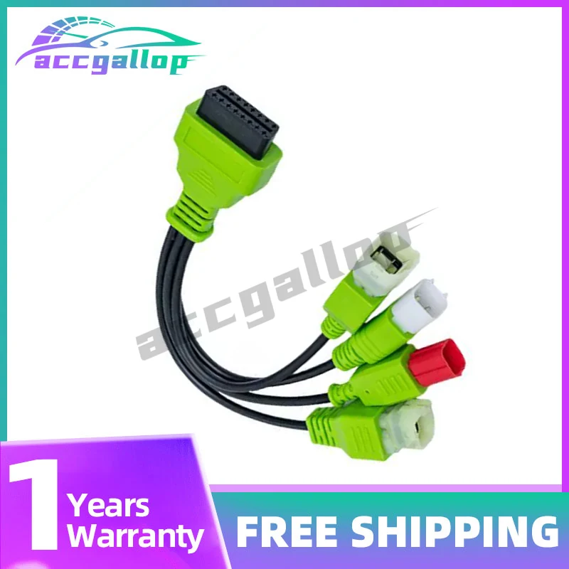 OBDII Diagnostic Connector Cable for Kawasaki 4 6Pin Z/For Ninja Versys/Vulcan Series Motorcycle OBD2 Cable
OBDII Diagnostic Connector Cable for Kawasaki 4 6Pin Z/For Ninja Versys/Vulcan Series Motorcycle OBD2 Cable