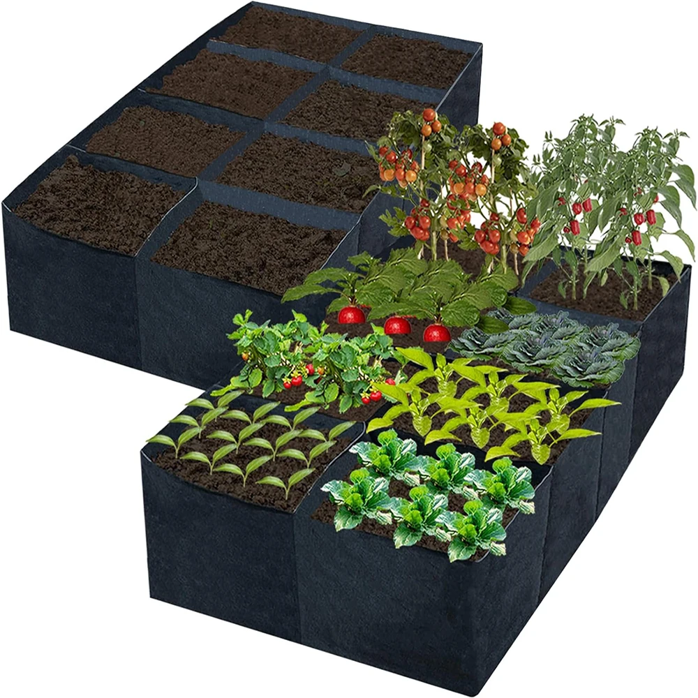 128 Gallon 8 Grids Plant Grow Bags3x6FT Breathable Planter Raised Beds Rectangle Planting Container for Outdoor Gardening
128 Gallon 8 Grids Plant Grow Bags3x6FT Breathable Planter Raised Beds Rectangle Planting Container for Outdoor Gardening