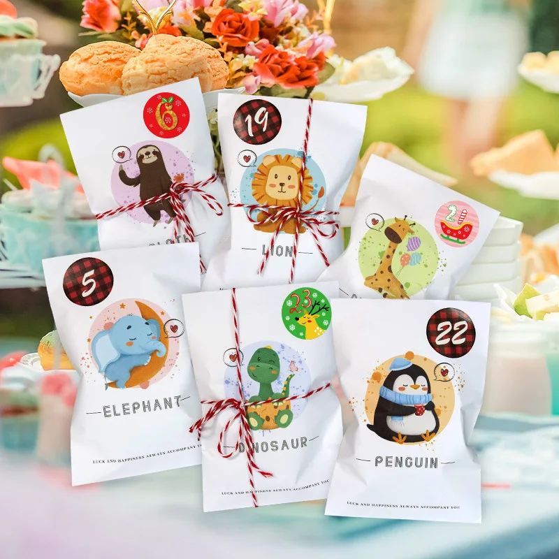 2 Sets Advent Calendar Cute Cartoon Animal Gift Bag 48 Paper Bags Digital Stickers Candy Chocolate Wrap Christmas Countdown
2 Sets Advent Calendar Cute Cartoon Animal Gift Bag 48 Paper Bags Digital Stickers Candy Chocolate Wrap Christmas Countdown