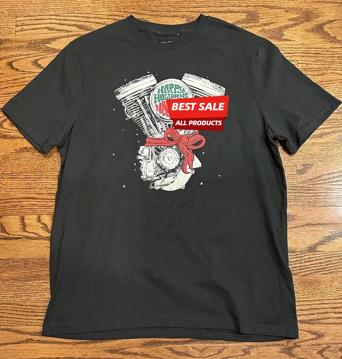 H-D Motorcycle Happy Holidays Engine Xmas T-Shirt 100% Cotton O-Neck Short Sleeve Summer Casual Mens T-shirt Streetwear 
H-D Motorcycle Happy Holidays Engine Xmas T-Shirt 100% Cotton O-Neck Short Sleeve Summer Casual Mens T-shirt Streetwear