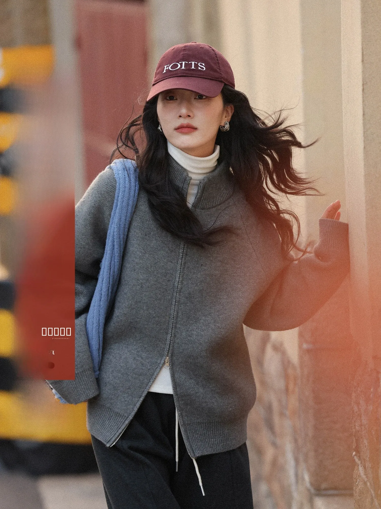 Women's Loose Fit Thiened ey Zipper Stand Collar Sweater Cardigan Winter Lazy Sle Double Zipper Casual Faion Top
Women's Loose Fit Thiened ey Zipper Stand Collar Sweater Cardigan Winter Lazy Sle Double Zipper Casual Faion Top