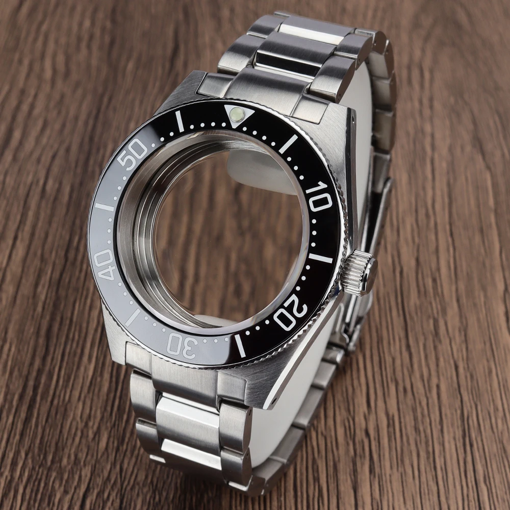 40mm diving watch case solid steel band kit scratch resistant sapphire crystal for SPB149J1 Seiko mod parts NH35 NH36 movements
40mm diving watch case solid steel band kit scratch resistant sapphire crystal for SPB149J1 Seiko mod parts NH35 NH36 movements