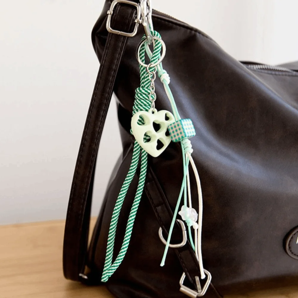Girl Heart Braided Rope Keychain Hand-Woven Handmade Heart-shaped Bag Pendant Ornament Y2k Star Bowknot Key Chain
Girl Heart Braided Rope Keychain Hand-Woven Handmade Heart-shaped Bag Pendant Ornament Y2k Star Bowknot Key Chain