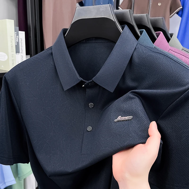 High quality brand short sleeved men's polo shirt 2025summer fashion letter embossed custom design top casual business T-shirt
High quality brand short sleeved men's polo shirt 2025summer fashion letter embossed custom design top casual business T-shirt