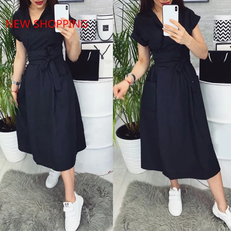 Sashes A-Line Women Summer Dress Pleated Short Sleeve V-Neck Dresses Office Ladies 2024 Elegant Fashion Vestidos Midi Bodycon
Sashes A-Line Women Summer Dress Pleated Short Sleeve V-Neck Dresses Office Ladies 2024 Elegant Fashion Vestidos Midi Bodycon