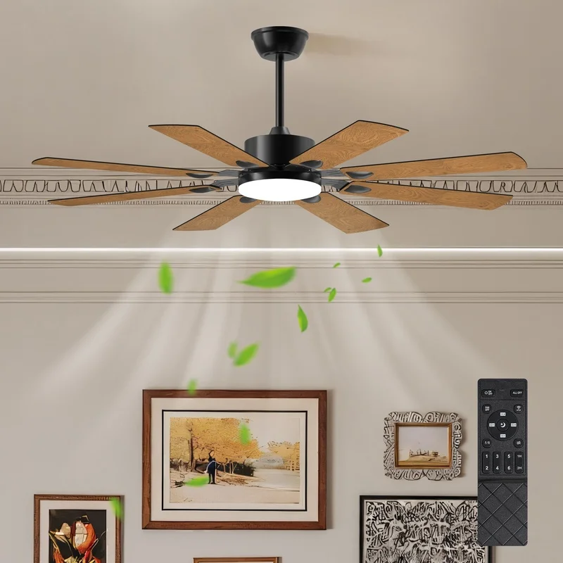 52 Inch Ceiling Fan with Remote, 8 Blade Plywood, DC Motor, 3CCT Lighting, Black – for Kitchen Bedroom Living Room
52 Inch Ceiling Fan with Remote, 8 Blade Plywood, DC Motor, 3CCT Lighting, Black – for Kitchen Bedroom Living Room