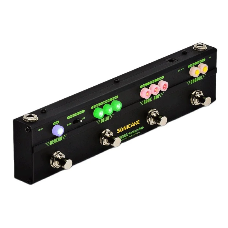Sonicake Rock Stage Guitar Multi Effects Pedal Combine Model Chorus Distortion Delay Reverb QCE-10
Sonicake Rock Stage Guitar Multi Effects Pedal Combine Model Chorus Distortion Delay Reverb QCE-10